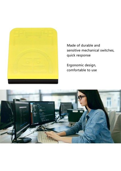 Tek Ayak Anahtarı Pedalı Kablosuz 2.4g Kablolu USB Üç Bağlantı Modu Yüksek Hassasiyet Ergonomik Ayak Anahtarı Pedalı (Yurt Dışından) fırsatları