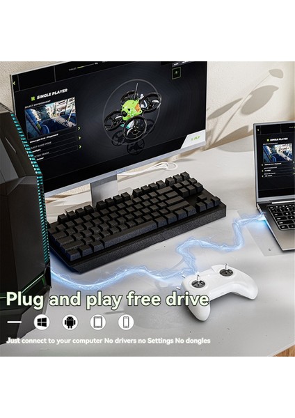 Startrc Fpv Drone 8 Kanal Uçuş Simülatörü Uzaktan Kumandalı Sap Desteği Kalkış/drl/aı Drone/freerider/skydive Masaüstü/dizüstü Bilgisayarlar Için (Yurt Dışından) fırsatları