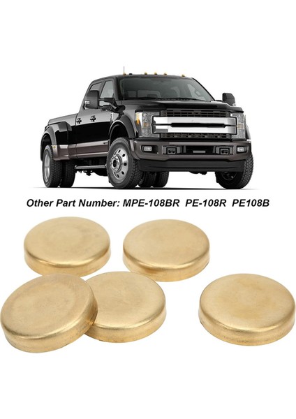 Pirinç Donma Tapası Kiti Motor Genişletme Tapaları PE-108R PE108B Küçük Blok Windsor Motorları Için 255CI, 260CI, 289CI 1962-2001 (Yurt Dışından) fırsatları