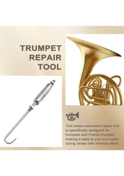 Trompet Tamir Aleti Pirinç Enstrüman Tamir Aleti Akort Kaydırıcı Çıkarıcı Parlatma Braketi Çıkarıcı Flüt Saksafon Için (Yurt Dışından) indirimleri