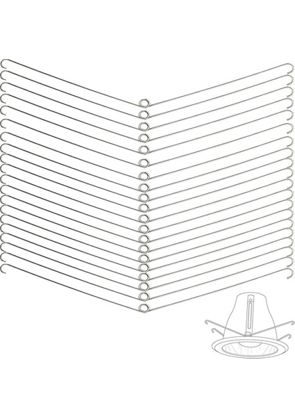 20 Gömme Aydınlatma Yayı, Paslanmaz Çelik Burulma Yay Klipsleri, Gömme Aydınlatma Aksesuarları, 8,25 Inç (Yurt Dışından) fiyatları