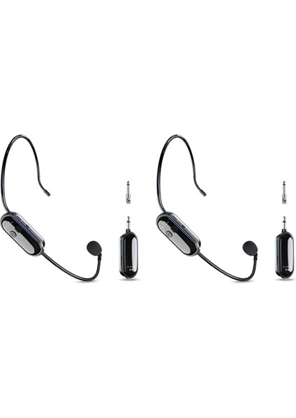 2 Adet 2.4g Kablosuz Mikrofonlu Kulaklık Uzun Menzilli 30 M Ses Amplifikatörleri, Hoparlörler, Karaoke, Öğretim, Açık Hava Konuşmaları Için (Yurt Dışından)