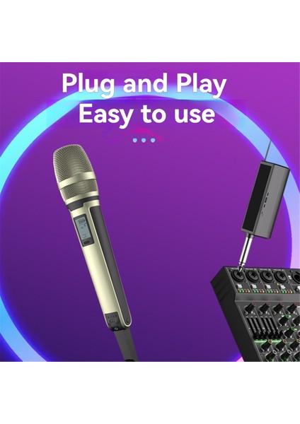 SKM9000 Kablosuz Mikrofon Profesyonel Uhf Frekansı Ayarlanabilir Mükemmel Ses Netliği Gösteri, Öğretim, Düğün C (Yurt Dışından) indirimleri