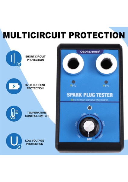 Obdresource Araba Bujisi Test Cihazı Çift Delikli 0-6000 Rpm Çalışma Frekansı 12 V Araba Motoru Ateşleme Bobini Test Cihazı Abd Fişi (Yurt Dışından) fırsatları