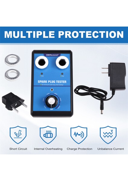 Obdresource Araba Bujisi Test Cihazı Çift Delikli 0-6000 Rpm Çalışma Frekansı 12 V Araba Motoru Ateşleme Bobini Test Cihazı Abd Fişi (Yurt Dışından) indirimleri