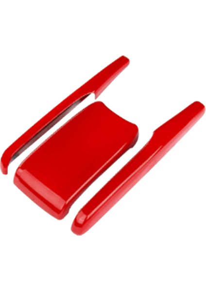 Honda Civic 10. Sınıf 2016-2021 Için 3 Parça Kırmızı Orta Konsol Kol Dayama Kutusu Döşeme Kapağı (Yurt Dışından)