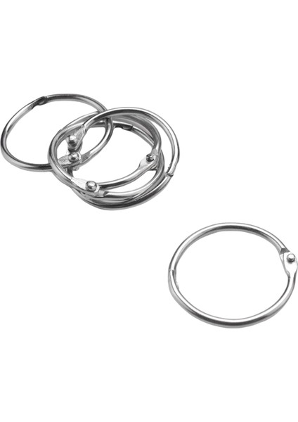 25 Adet Metal 1,2" Gevşek Yaprak Halkaları Klasör Anahtarlıkları Scrapbooking Defteri Için (Yurt Dışından) modelleri