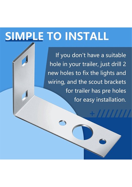 Adet Römork Işık Braketi, L Şeklinde Arka Işık Montaj Braketi, Tekne Yardımcı Römork Işıkları, Parçalar ve Aksesuarlar Için (Yurt Dışından) modelleri