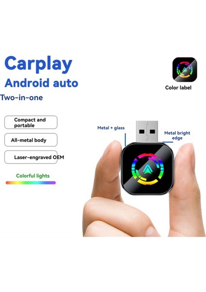 2'si 1 Arada Kablosuz Carplay Android Auto Aı Kutusu Tak ve Çalıştır USB Araç Dongle'ı Kablolu Carplay/android Otomatik Araç Için Bluetooth Wifi (Yurt Dışından) fiyatları