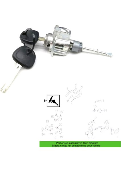 81970D3A00 Hyundai Tucson 2016-2021 Için Anahtarlı Araba Kapı Kilidi Silindiri 81970D3B00 (Yurt Dışından) fiyatları