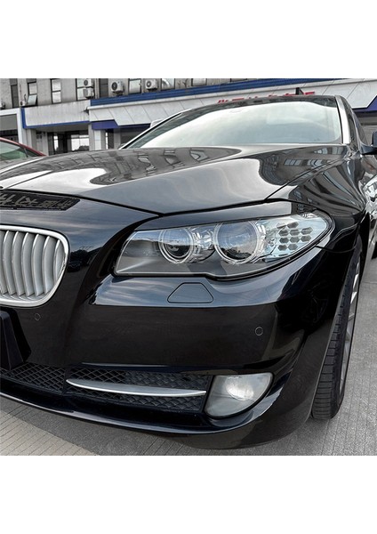 Bmw 5 Serisi F10 F11 2011-2014 Başları Için Parlak Siyah Ön Far Kapağı Süsleme Şeridi Kaş Kapağı Trim Çıkartması (Yurt Dışından) fiyatları