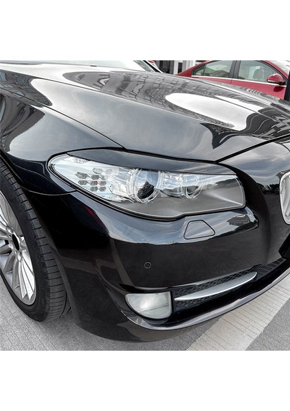Bmw 5 Serisi F10 F11 2011-2014 Başları Için Parlak Siyah Ön Far Kapağı Süsleme Şeridi Kaş Kapağı Trim Çıkartması (Yurt Dışından) indirimleri