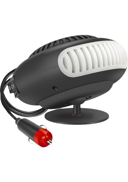 24V 200W Taşınabilir Oto Isıtıcı Buz Çözücü Elektrikli Isıtıcı Ön Cam 360 Derece Dönebilen Isıtma Soğutma Fanı (Yurt Dışından)