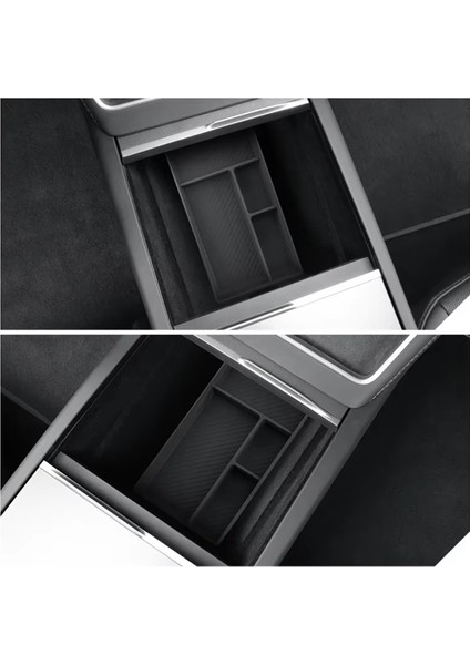 Tesla Model Y Juniper 2025 Iç Aksesuarları Için Orta Konsol Alt Saklama Kutusu Düzenleyici Tepsi (Yurt Dışından) indirimleri