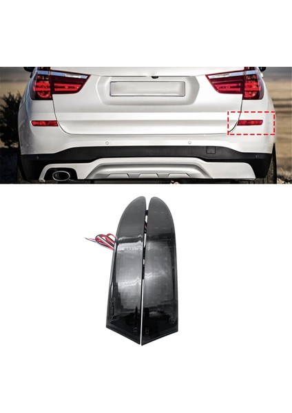 Bmw X3 F25 2014-2017 Araba LED Arka Tampon Işığı Arka Sis Lambası Park Uyarı Işığı Reflektör Arka Lambaları 63257352209 (Yurt Dışından) indirimleri