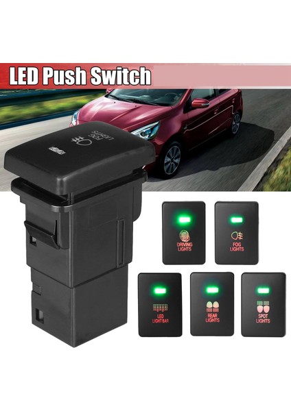 Toyota Için 12V Araba Lambası Basmalı Düğmeli Ikili Sis Farı Açma/kapama (Yurt Dışından) fırsatları