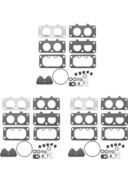 Briggs & Stratton 797890 792455 499811 499812 699735 Için 3x Karbüratör Revizyon Kiti (Yurt Dışından)