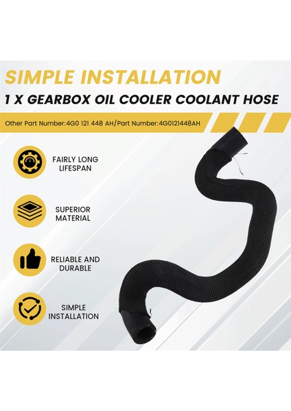 Audi A6 C7 A7 2.8 3.0 4.0 Benzinli Için 4G0121448AH Sol Alt Şanzıman Yağ Soğutucu Soğutma Hortumu (Yurt Dışından) fırsatları