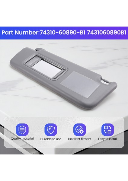 Toyota Land Cruiser Prado 120 Trj Rzj Lj Kzj Kdj Grj Oto Aksesuarları Için Araba Güneşliği 7431060890B1 Soldan Direksiyonlu (Yurt Dışından) indirimleri