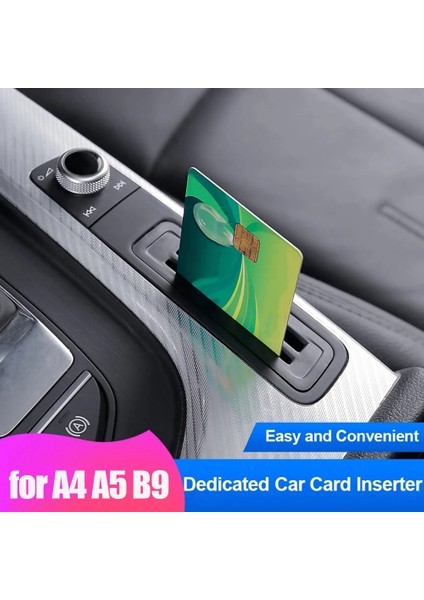 Audi A4 A5 B9 2017-2021 Lhd Araç Aksesuarları Için Iç Konsol Vites Kutusu Ekleme Kartı Yuvası Saklama Kutusu (Yurt Dışından) modelleri