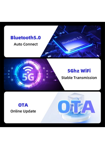 Kablolu ve Kablosuz Carplay Android Auto Kablosuz Araç Adaptörü Akıllı Mini Kutu Tak ve Çalıştır Wifi 2'si 1 Arada Araç Aı Kutusu (Yurt Dışından) modelleri