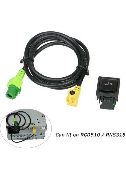 Araba USB Aux Anahtarı Kablosu USB Ses Adaptörü RCD510 RNS315 Passat B6 B7 Golf 5 Mk5 Golf 6 Mk6 Jetta 5 Mk5 cc (Yurt Dışından) indirimleri