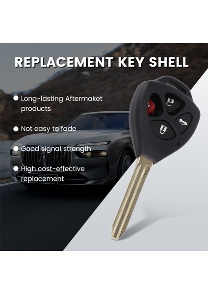 2 x 2007, 2008, 2009, 2010 ve 2011 Toyota Camry Rav4 Için Uzaktan Araba Anahtarlık Kılıfı (Yurt Dışından) indirimleri