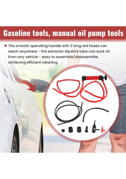 Çok Amaçlı Sifon Transfer Pompası Seti, Yağ Çubuğu Borulu | Yağ, Benzin, Su, Sıvılar ve Hava Için Sıvı Yakıt Çıkarıcı Emme Aleti (Yurt Dışından) indirimleri
