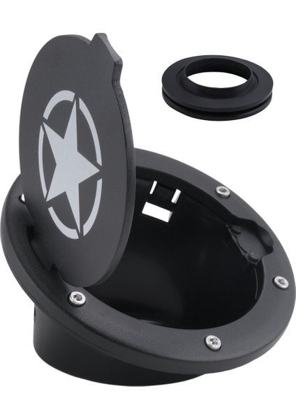 2007-2018 Jeep Wrangler Jk ve Sınırsız Araç Aksesuarları Için 4 Kapılı ve 2 Kapılı Benzin Deposu Kapağı Kapağı (Yurt Dışından) modelleri
