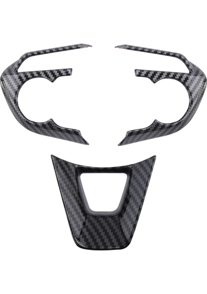 Toyota Cross 2019-2021 Araç Karbon Fiber Stil Direksiyon Simidi Düğme Kapağı Döşeme Dekoratif Çerçeve Etiket Aksesuarları (Yurt Dışından)