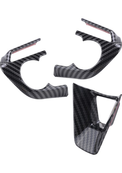 Toyota Cross 2019-2021 Araç Karbon Fiber Stil Direksiyon Simidi Düğme Kapağı Döşeme Dekoratif Çerçeve Etiket Aksesuarları (Yurt Dışından) fiyatları