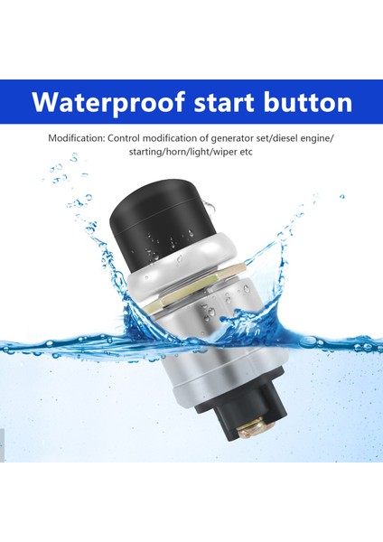 12V 50A Su Geçirmez Anahtar Basmalı Düğme Araba Tekne Pisti Korna Motor Çalıştırma Marş Motoru (Yurt Dışından) indirimleri
