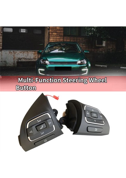 Golf Mk6 Tiguan Jetta Mk6 Eos 5C0959537A/5C0959538B Için Sağ Taraf Mfd Direksiyon Düğmeleri Anahtarı (Yurt Dışından) modelleri