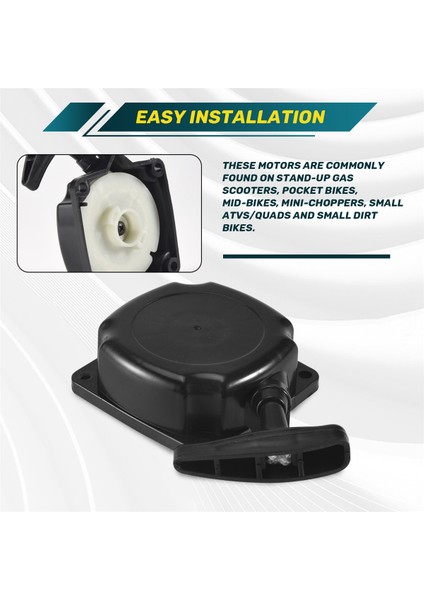 33CC 43CC 47CC 49CC 50CC Cep Motosikleti Scooter Chopper Atv Için Pençe Mandallı Geri Tepmeli Marş Motoru (Yurt Dışından) indirimleri