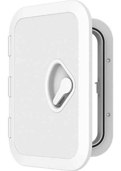 Dayanıklı Muayene Ambar Kapağı Deniz Erişim Aksesuarları Tek Kulplu Anti Ultraviyole Tekne Güverte Plakası Yat 270X375MM (Yurt Dışından)