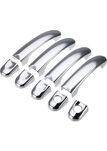Transporter T5 T6 Caddy Van 2003-2015 Için 9 Parça Set Abs Krom Kapı Kolu Kılıfı Döşemesi (Yurt Dışından)
