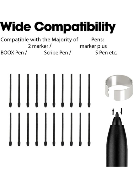 Remarkable 2 Kalem Için 20 Adet Kalem Ucu, Remarkable 2 Stylus Marker Kalem Ucu Yedek Kalem Ucu ve Kalem Uçları (Yurt Dışından) indirimleri