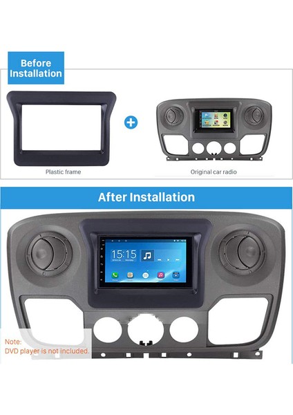 2010 Nissan N400 Opel Movano Renault Master Iıı Gösterge Paneli Gösterge Paneli Çerçeve Kiti Kapak Döşemesi Için 2 Din Araba Stereo Fasyası (Yurt Dışından) fiyatları