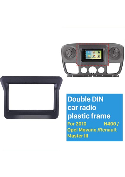 2010 Nissan N400 Opel Movano Renault Master Iıı Gösterge Paneli Gösterge Paneli Çerçeve Kiti Kapak Döşemesi Için 2 Din Araba Stereo Fasyası (Yurt Dışından) indirimleri