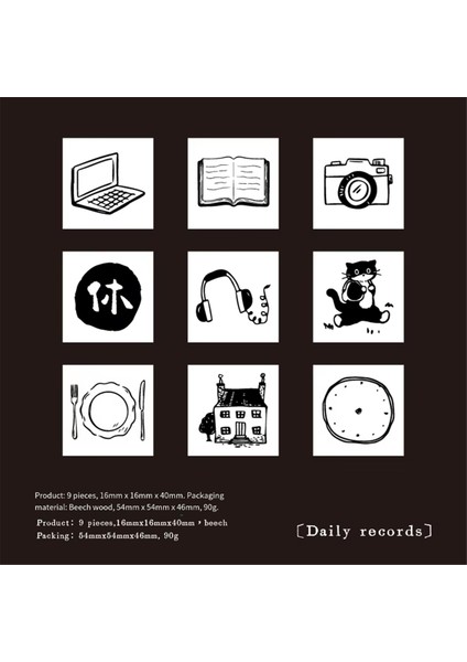 Adet/takım Sevimli Karikatür Mini Desen Ahşap Pullar Sıradan Yaşam Güzel Dünya Takvim Planlayıcı Damga Scrapbooking A (Yurt Dışından) indirimleri