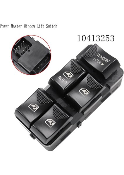 10413253 Pontiac Aztek Model Yılları 2001-2005 Için Güç Ana Pencere Kaldırma Anahtarı Ön Sol Pencere Kontrol Düğmesi (Yurt Dışından) indirimleri