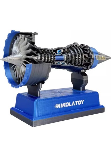 Nıkola Toy Turbofan Motor Model Havacılık Uçağı Güç Türbini Havacılık Tutkunları ve Koleksiyoncuları Için (Yurt Dışından)