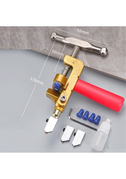 Set Fayans Kesici 2'si 1 Arada Cam Fayans Kesici Manuel Sırlı Fayans Ayna Kesme Makinesi Açacağı Ev Geliştirme Mavi (Yurt Dışından) modelleri