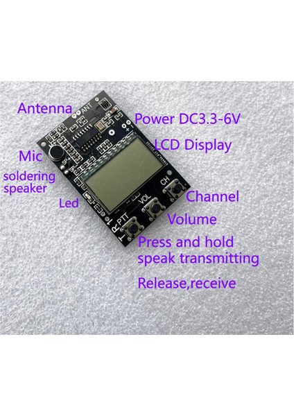 Fm Telsiz Devre Kartı Fm Alıcı Kartı Çok Işlevli Fm Verici Alıcı 7 Frekans 27-480MHZ DC3.3-6V (Yurt Dışından) modelleri