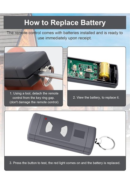 Hormann Hse2 Hse4, Hsm2 Hsm4, Hs2 Hs4, 2 Kanal 3'lü Paket Için 40.685 Mhz Garaj Kapısı Açacağı El Tipi Verici (Yurt Dışından) modelleri