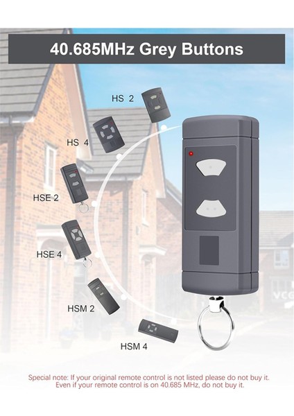 Hormann Hse2 Hse4, Hsm2 Hsm4, Hs2 Hs4, 2 Kanal 3'lü Paket Için 40.685 Mhz Garaj Kapısı Açacağı El Tipi Verici (Yurt Dışından) fırsatları