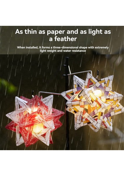 Ise Mount Kamp Lambası Kutup Yıldızı Renkli Abajur Altın Düz Şeker Abajur Kamp Lambası + Beyaz Abajur (Yurt Dışından) fiyatları