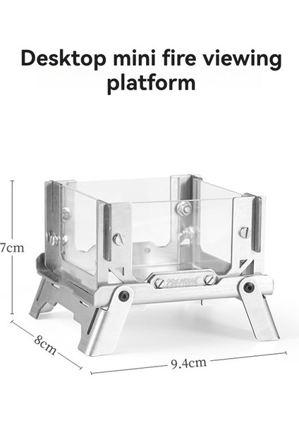 Ise Mount Mini Kömür Sobası Paslanmaz Çelik Kamp Odun Sobası Rafı Masaüstü Şenlik Ateşi Sobası Piknik, Ev, Açık Hava (Yurt Dışından) fiyatları