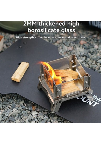 Ise Mount Mini Kömür Sobası Paslanmaz Çelik Kamp Odun Sobası Rafı Masaüstü Şenlik Ateşi Sobası Piknik, Ev, Açık Hava (Yurt Dışından) modelleri