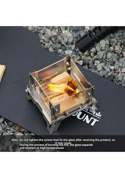 Ise Mount Mini Kömür Sobası Paslanmaz Çelik Kamp Odun Sobası Rafı Masaüstü Şenlik Ateşi Sobası Piknik, Ev, Açık Hava (Yurt Dışından) indirimleri